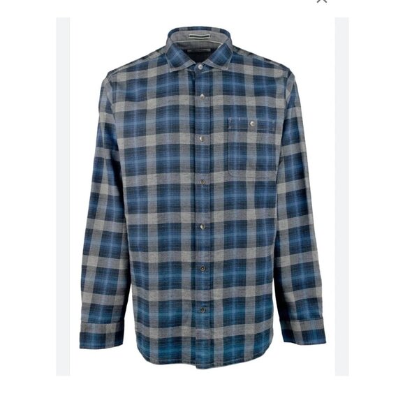 Tommy Bahama Mens Canyon Beach Plaid Flannel Shirt Size S - Picture 3 of 8